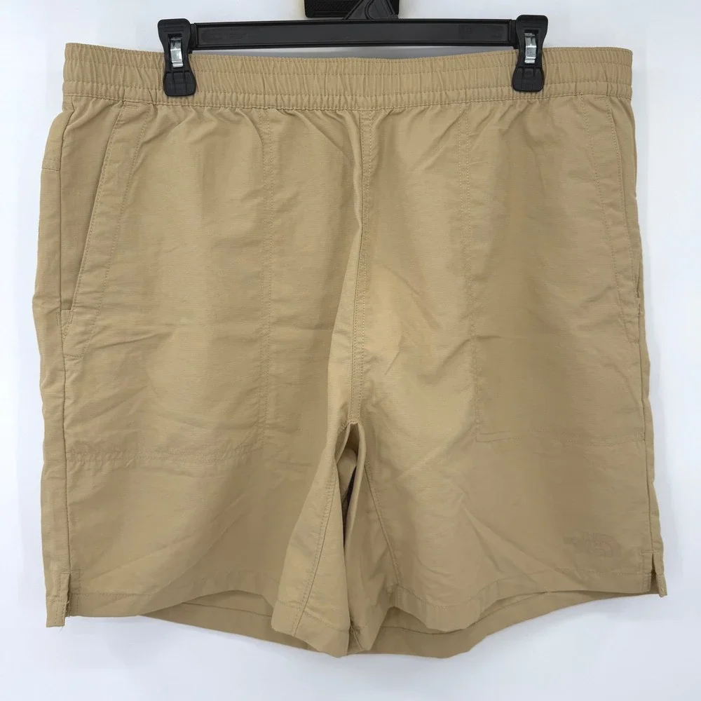 The North Face Shorts Mens Large Tan Khaki Class V Pull On Hiking Athletic